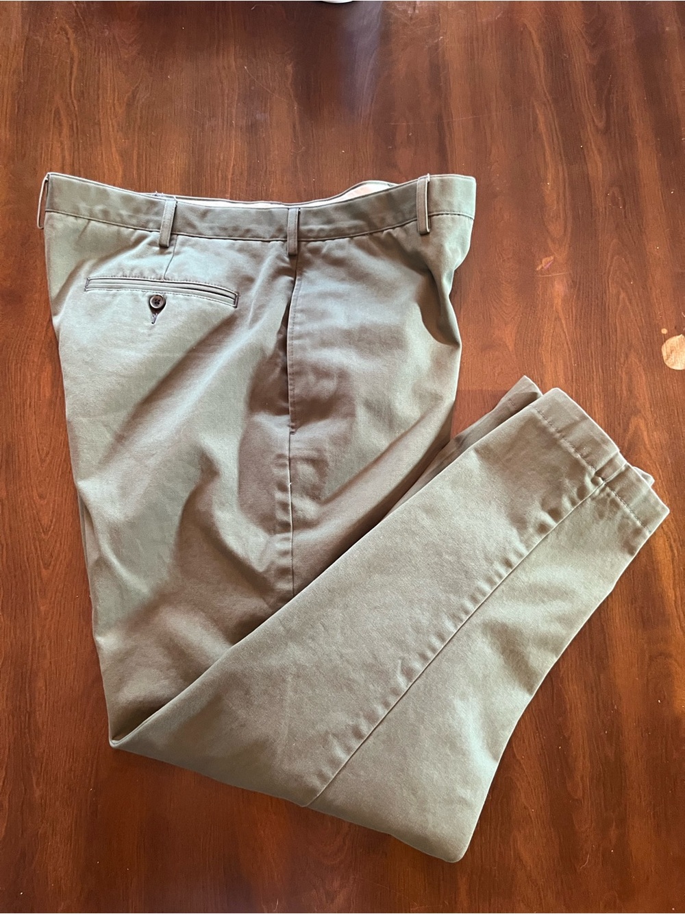Men's Land’s End Olive Green Chino Pants